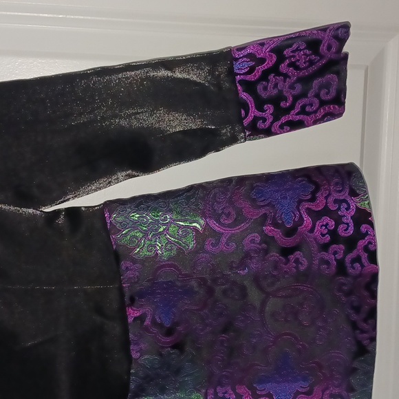 NWT XinShanMingHua - Blazer in Black & Purple - Picture 4 of 11